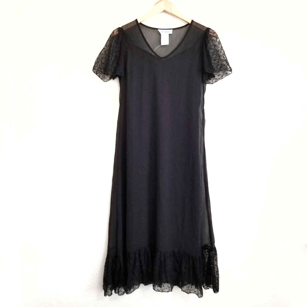 NWOT The Paragon Chiffon Midi Dress Small